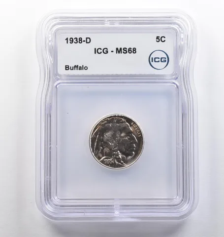 1938-D Indian Head Buffalo Nickel MS68 ICG *4085