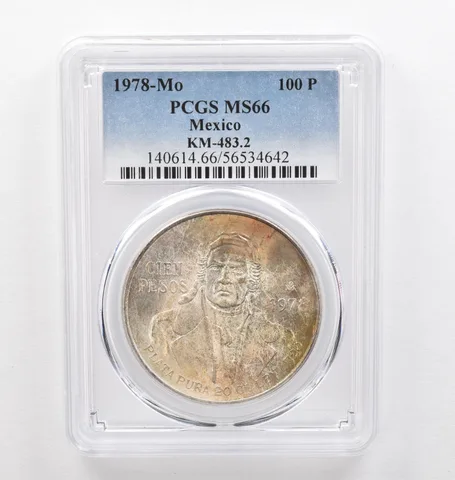 1978 Mo Mexico 100 Pesos KM-483.2 MS66 PCGS Beautiful Tone *0326