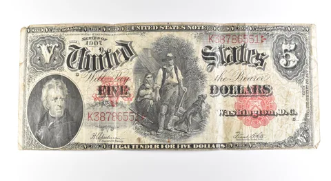 1907 $5 Legal Tender Large Note Red Seal *2674