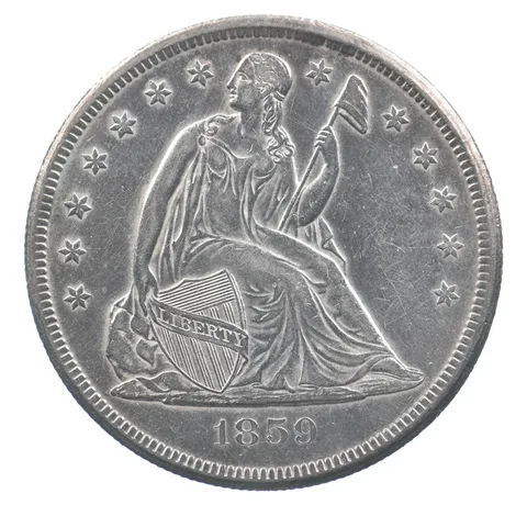 1859-O Seated Liberty Silver Dollar *4861