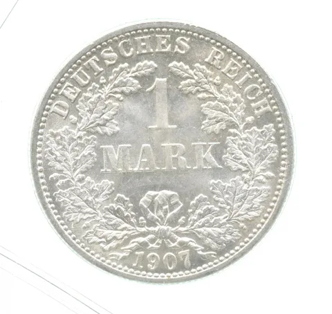 1907 F Germany 1 Mark Gem BU a0174