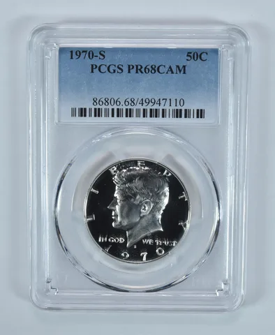 1970-S Kennedy Half Dollar PR68 CAM PCGS Blue Label