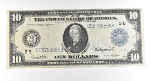 1914 $10 New York NY FRN Large Note Blue Seal *2800