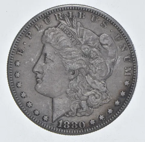 Better 1880-S Morgan Silver Dollar - 90% US Coin - Nice Coin *491