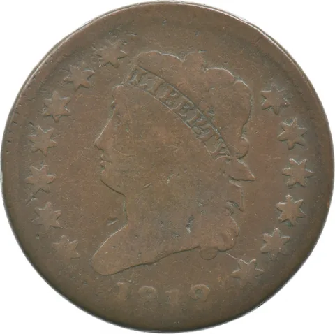 1812 Matron Head Large Cent *2350