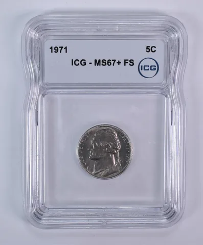 1971 Jefferson Nickel MS67+ FS ICG