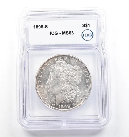 1898-S Morgan Silver Dollar MS63 ICG *0741