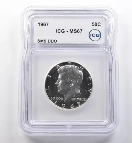 1967 Kennedy Half Dollar SMS DDO MS67 ICG *2248