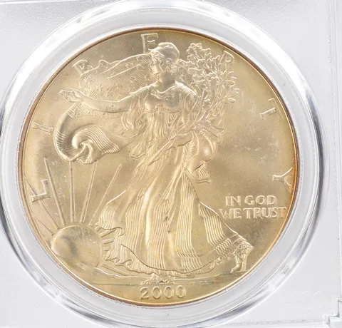 2000 American Silver Eagle MS68 PCGS Beautiful Tone *1192