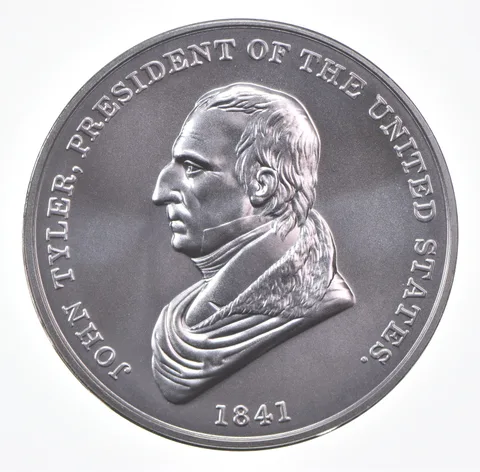 (2021) John Tyler 1841 US Mint Silver Presidential Medal 1 Oz