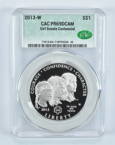 2013-W Girl Scout Commemorative Silver Dollar PR69 DCAM CAC CACg