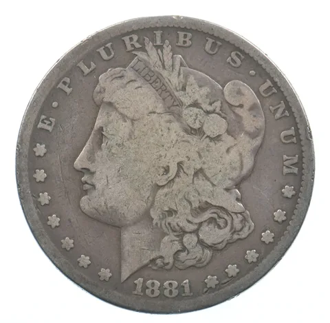 Early - 1881-S Morgan Silver Dollar - 90% US Coin *867
