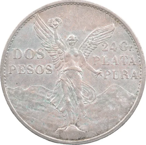 1921 Mo Mexico 2 Pesos Silver Centennial a5355