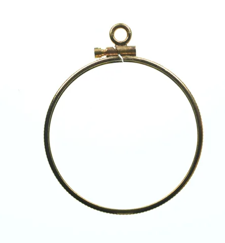 14K 29mm Gold Filled 1/2 Oz Mexico Libertad Coin Bezel Pendant Frame Edge *1430