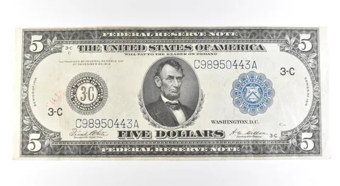 1914 $5 Philadelphia PA FRN Large Note Blue Seal *2724
