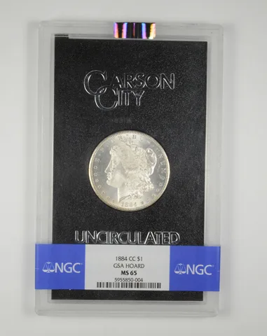 MS65 1884-CC Morgan Silver Dollar GSA Hoard NGC *3532