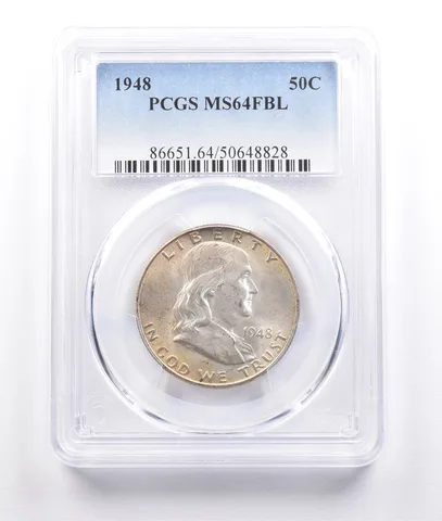 1948 Franklin Half Dollar MS64 FBL PCGS *6835