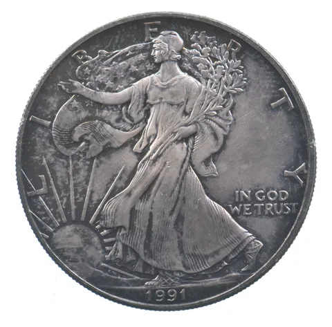 Better Date 1991 American Silver Eagle 1 Troy Oz .999 Fine Silver *626