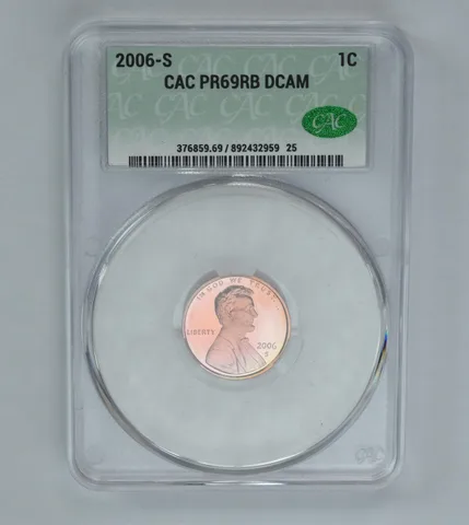 2006-S Lincoln Memorial Cent PR69 RB DCAM CAC CACg Beautiful Tone *1004
