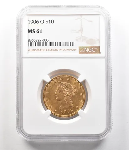 1906-O $10 Liberty Head Gold Eagle MS61 NGC a4969