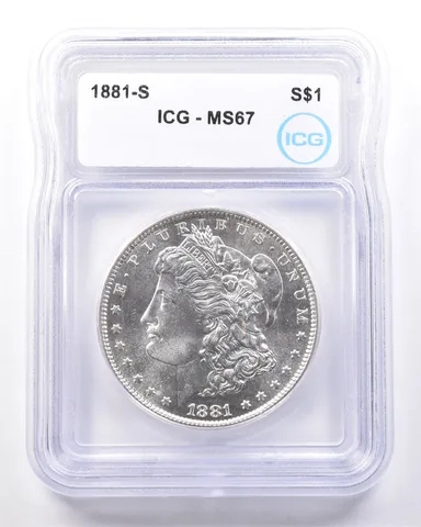 1881-S Morgan Silver Dollar MS67 ICG *7245