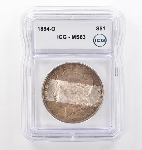 1884-O Morgan Silver Dollar MS63 ICG Beautiful Tone *6199