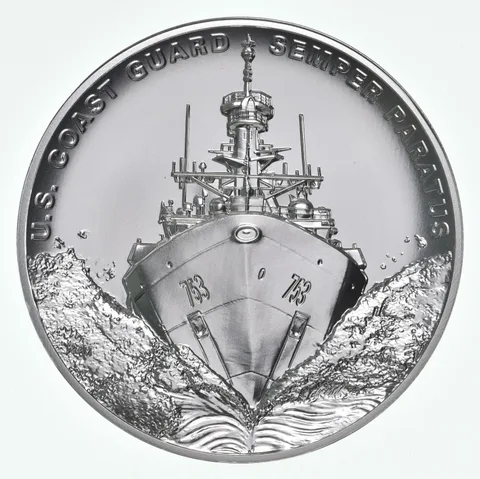 (2021) U.S. Coast Guard 2.5 oz Silver Medal