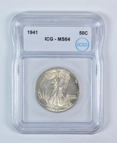 1941 Walking Liberty Half Dollar MS64 ICG
