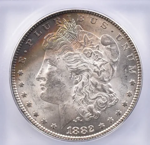 1882 Morgan Silver Dollar MS62 ICG Beautiful Tone *2400