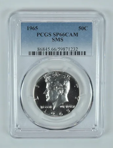 1965 Kennedy Half Dollar SMS SP66 CAM PCGS Blue Label