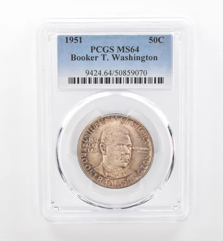 1951 Booker T Washington Commemorative Half Dollar MS64 PCGS Nice Tone *1854