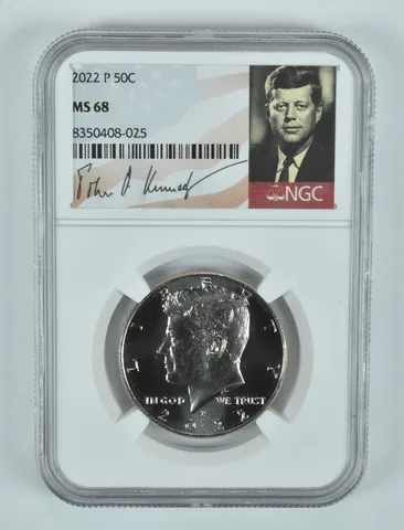 2022-P Kennedy Half Dollar MS68 NGC Signature Label