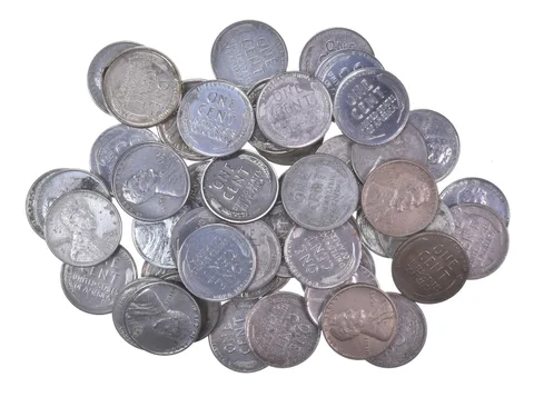 ROLL (50) High Grade/AU/BU 1943 P D S Lincoln Steel Wheat Cent Collection *537