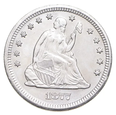 1877-S Seated Liberty Quarter a4189