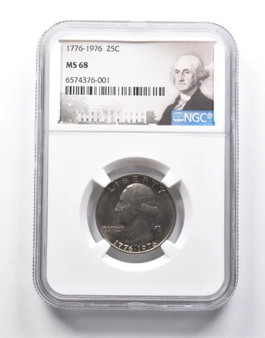 MS68 1776-1976 Washington Bicentennial Quarter NGC *0173
