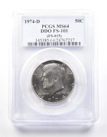1974-D Kennedy Half Dollar DDO FS-101 (FS-015) MS64 PCGS *2152