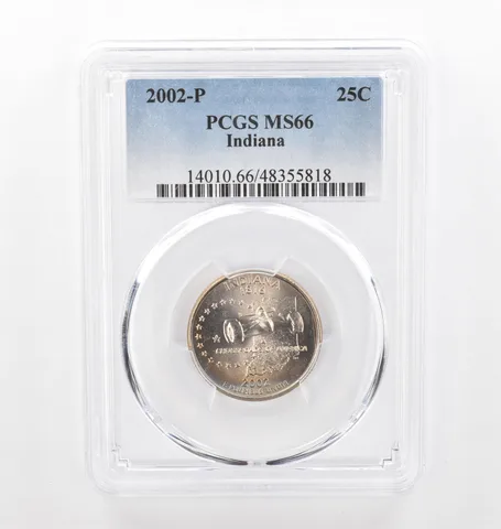 2002-P Washington State Quarter Indiana MS66 PCGS Beautiful Tone *2236