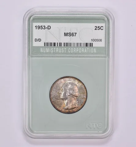 1953-D Washington Quarter D/D Beautiful Tone *0460