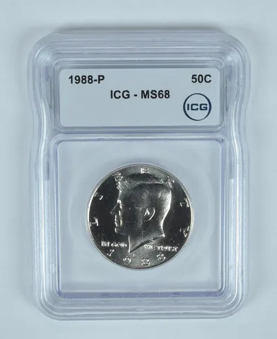 1988-P Kennedy Half Dollar MS68 ICG