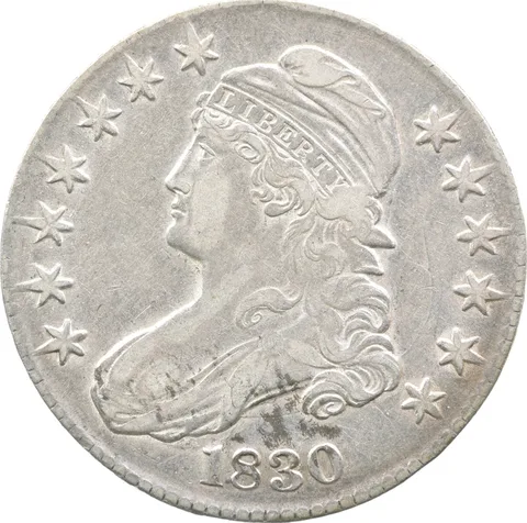 1830 Capped Bust Half Dollar 119 Medium O a8141