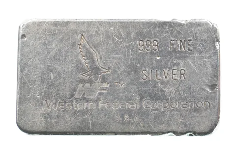 10 Oz Silver Bar Western Federal Corporation *5090