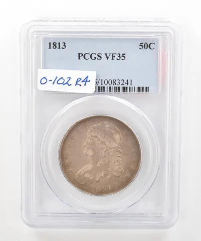 1813 Capped Bust Half Dollar VF35 PCGS Beautiful Tone a5208