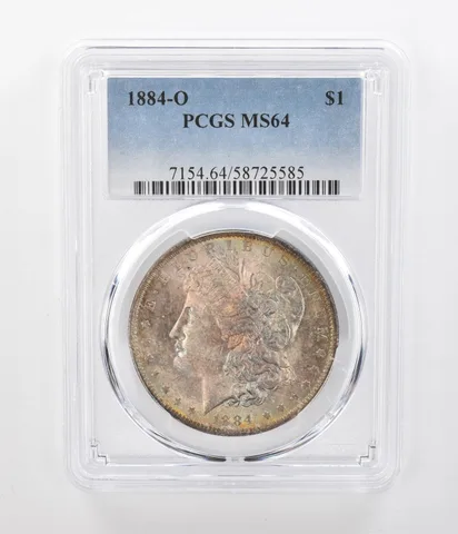 1884-O Morgan Silver Dollar MS64 PCGS Beautiful Tone *1197