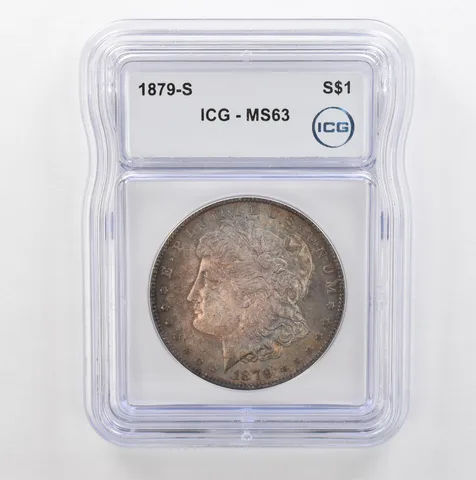 1879-S Morgan Silver Dollar MS63 ICG Beautiful Tone *5327