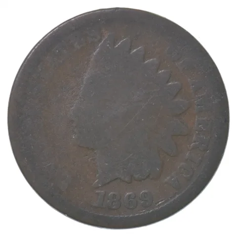 1869 Indian Head Cent a7347