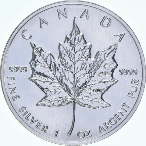 1994 Canada 5 Dollars Silver Maple Leaf 1 Oz Silver BU