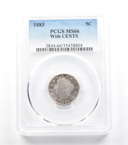 1883 Liberty V Nickel With Cents MS66 PCGS *5877