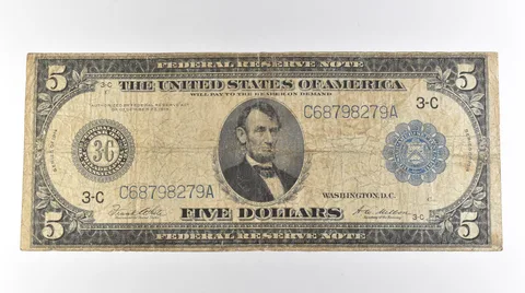 1914 $5 Philadelphia PA FRN Large Note Blue Seal *3126