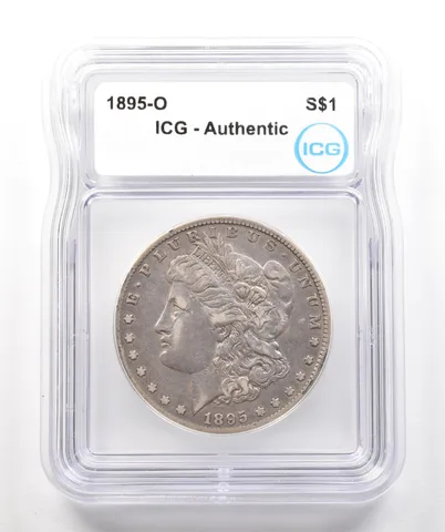 1895-O Morgan Silver Dollar Authentic ICG a4268