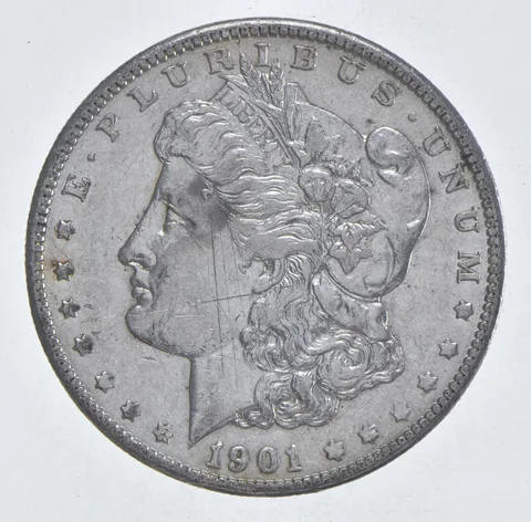 Better 1901-O Morgan Silver Dollar - 90% US Coin - Nice Coin *477